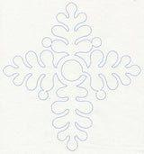 Feather Quilting Cross (Single Run)