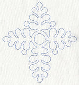 Feather Quilting Cross (Single Run)