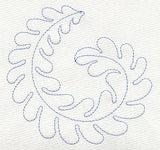 Feather Quilting Seaweed Curl (Single Run)