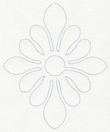 Feather Quilting Diamond Blossom (Single Run)