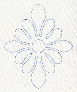 Feather Quilting Diamond Blossom (Single Run)