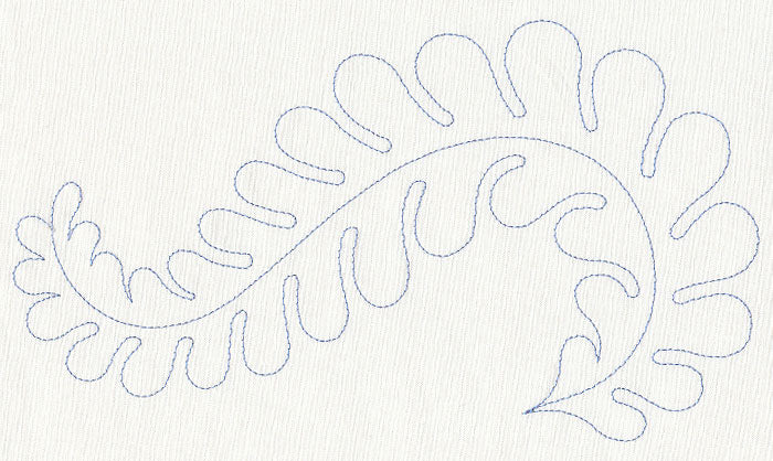 Feather Quilting Seaweed Swirl (Single Run)