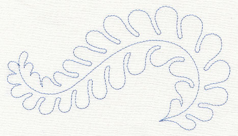 Feather Quilting Seaweed Swirl (Single Run)