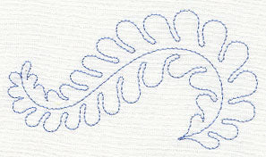 Feather Quilting Seaweed Swirl (Single Run)