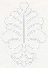 Feather Quilting Oak Leaf (Single Run)