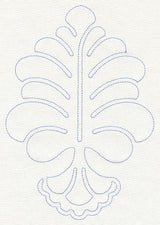 Feather Quilting Oak Leaf (Single Run)