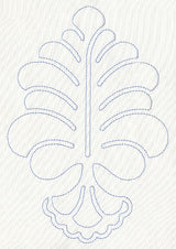 Feather Quilting Oak Leaf (Single Run)