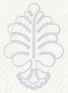 Feather Quilting Oak Leaf (Single Run)