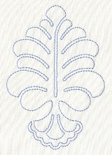 Feather Quilting Oak Leaf (Single Run)