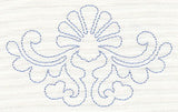 Feather Quilting Seashell Crest 1 (Single Run)