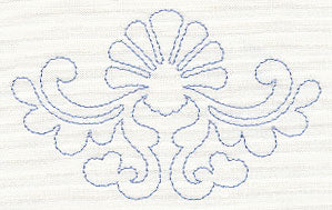 Feather Quilting Seashell Crest 1 (Single Run)