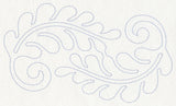 Feather Quilting Curled Feather Pair (Single Run)
