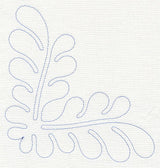Feather Quilting Simple Corner 1 (Single Run)