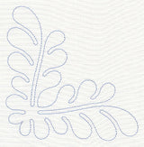 Feather Quilting Simple Corner 1 (Single Run)