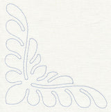 Feather Quilting Simple Corner 2 (Single Run)