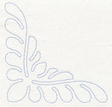 Feather Quilting Simple Corner 2 (Single Run)