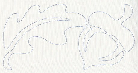 Oak Leaves and Acorn Quilting Border (Single Run)