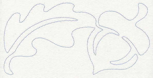 Oak Leaves and Acorn Quilting Border (Single Run)