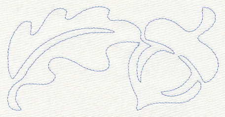 Oak Leaves and Acorn Quilting Border (Single Run)