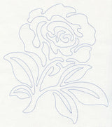 Rose Quilting Motif (Single Run)