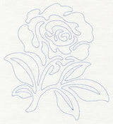 Rose Quilting Motif (Single Run)
