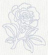 Rose Quilting Motif (Single Run)
