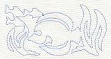 Tropical Fish Quilting Border (Single Run)