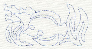 Tropical Fish Quilting Border (Single Run)