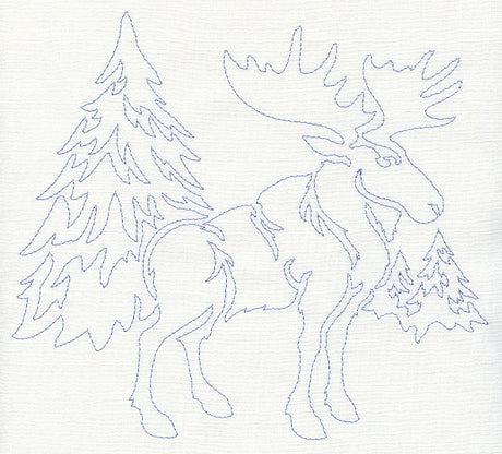 Northwoods Quilting Motif (Single Run)