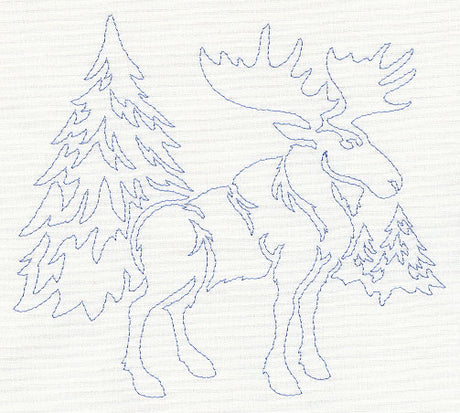 Northwoods Quilting Motif (Single Run)