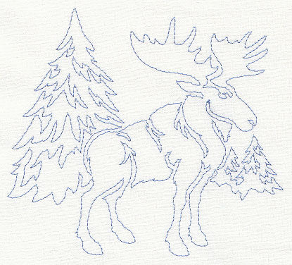 Northwoods Quilting Motif (Single Run)