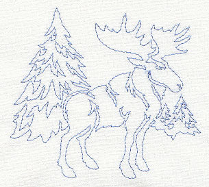 Northwoods Quilting Motif (Single Run)