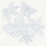 Floral Flight Quilting Motif (Single Run)