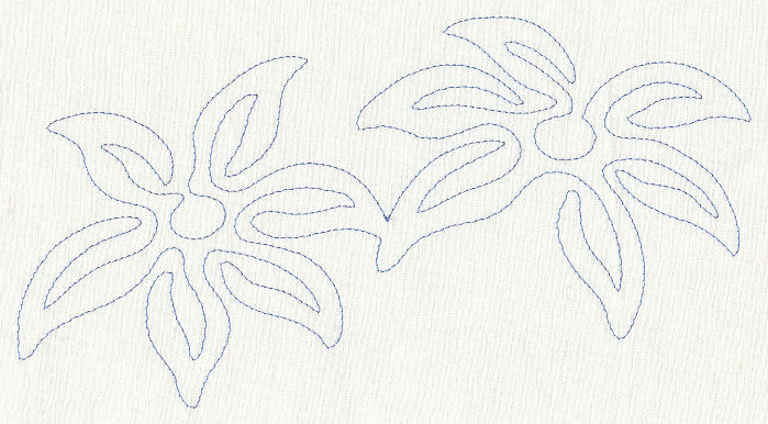 Floral Flight Quilting Border (Single Run)