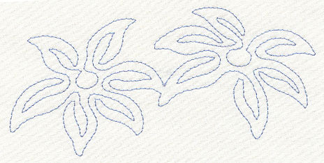 Floral Flight Quilting Border (Single Run)