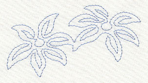 Floral Flight Quilting Border (Single Run)