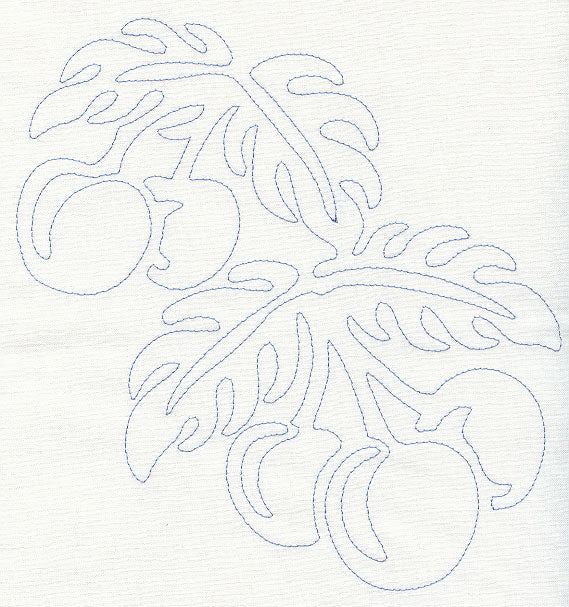 Cherries Quilting Motif (Single Run)