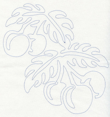 Cherries Quilting Motif (Single Run)