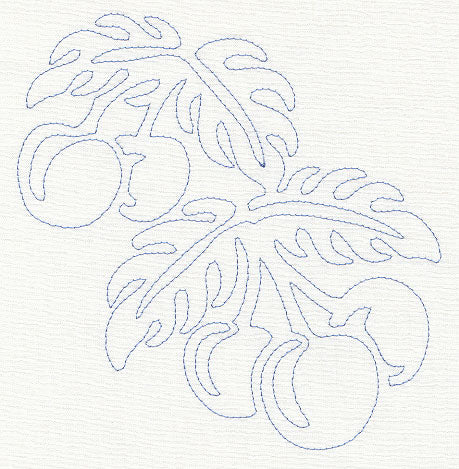 Cherries Quilting Motif (Single Run)