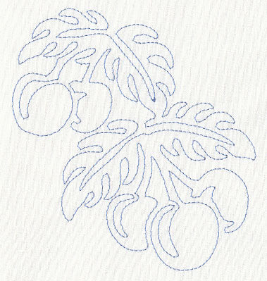 Cherries Quilting Motif (Single Run)