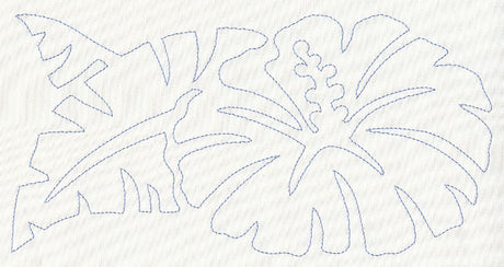 Hibiscus Quilting Border (Single Run)