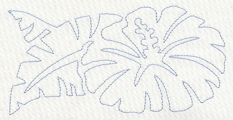 Hibiscus Quilting Border (Single Run)