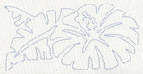 Hibiscus Quilting Border (Single Run)