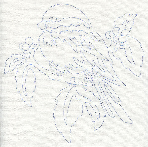Chickadee Quilting Motif (Single Run)