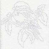 Chickadee Quilting Motif (Single Run)