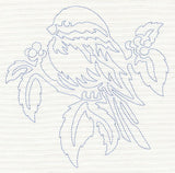 Chickadee Quilting Motif (Single Run)