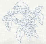 Chickadee Quilting Motif (Single Run)