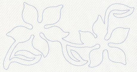 Hummingbird & Flowers Quilting Border (Single Run)