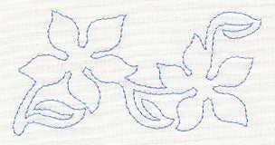 Hummingbird & Flowers Quilting Border (Single Run)