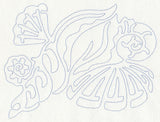 Seashells Quilting Motif (Single Run)